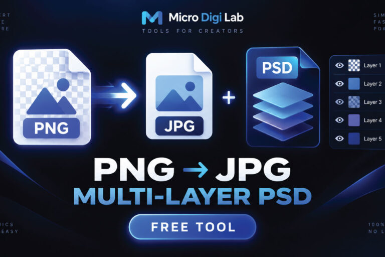PNG to JPG & Multi-Layer PSD Converter
